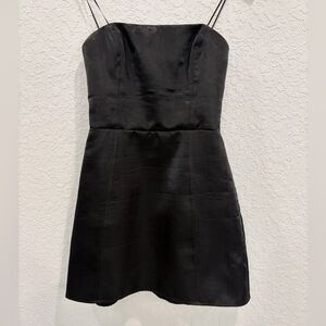Amanda Uprichard Black Strapless Mini Dress Size XS